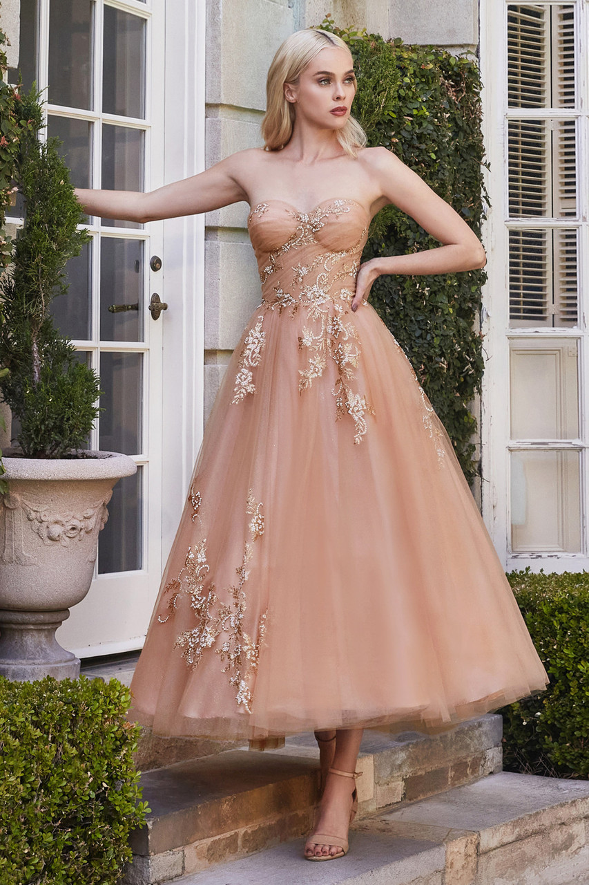 tea length tulle dress